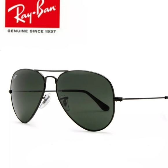 New Ray Ban Aviator Classic Black RB3025 main image 7
